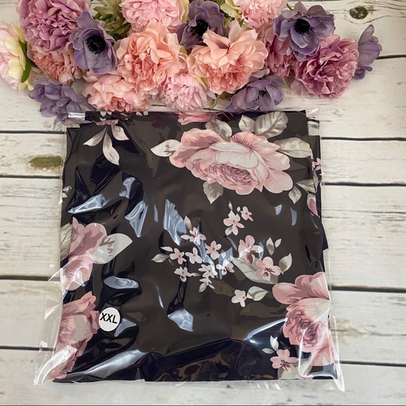 Boho Off Shoulder Navy Floral Chiffon Mini Dress - Picture 12 of 13